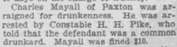 An article about Charles Mayall, Worcester Daily Spy newspaper article 19 May 1903