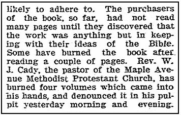 An article about W. J. Cady, Daily Advocate newspaper article 6 June 1904