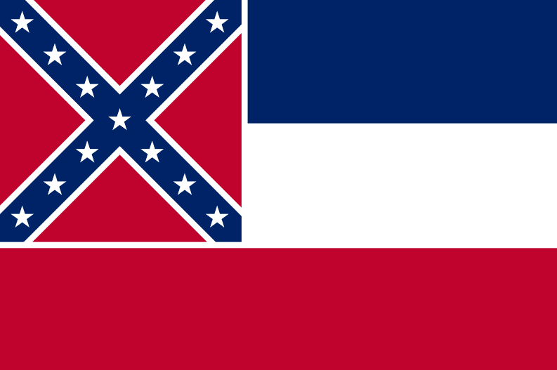 Illustration: Mississippi state flag