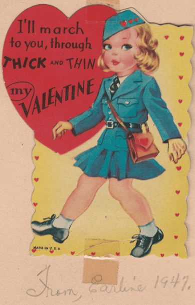 Photo: Valentine’s Day card from 1947
