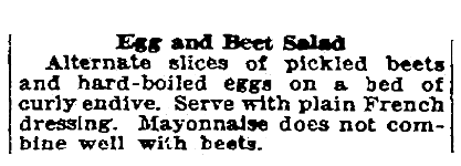 A salad recipe, Patriot (Harrisburg, Pennsylvania), 17 March 1922