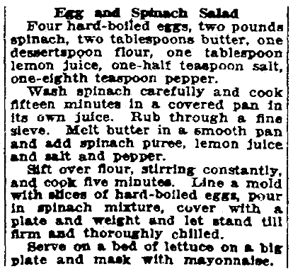 A salad recipe, Patriot (Harrisburg, Pennsylvania), 17 March 1922