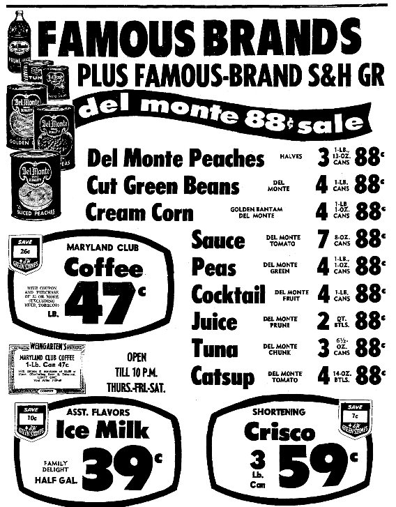 A food ad, Arkansas Democrat newspaper advertisement 17 July 1969