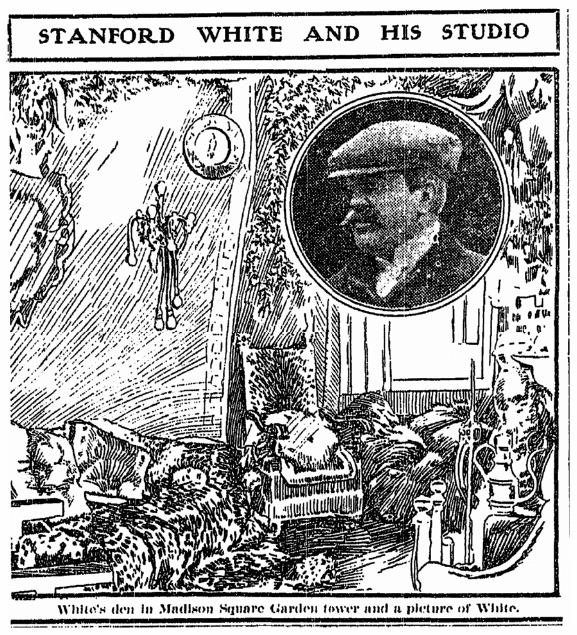 An article about Stanford White, Grand Rapids Press newspaper article 8 February 1907