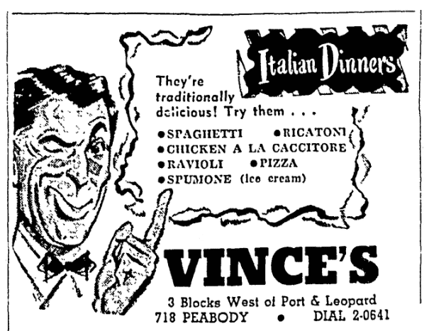 An ad for pizza, Corpus Christi Caller-Times newspaper article 6 September 1932