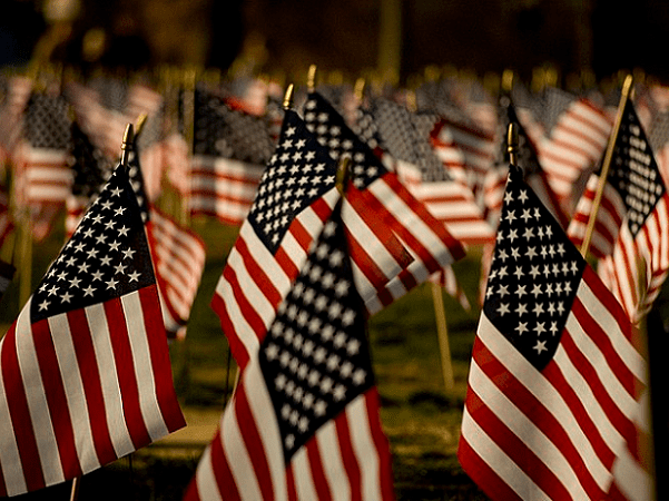 Photo: American flags covering the National Mall, Washington, D.C. Credit: Lipton sale; Wikimedia Commons.