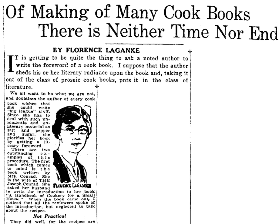 A book review, Plain Dealer newspaper article 1 December 1923