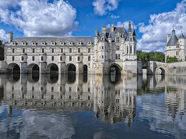 Photo: the Château de Chenonceau, nowadays part of a UNESCO World Heritage Site, was built in the early 16th century. Credit: Yvan Lastes; Wikimedia Commons.