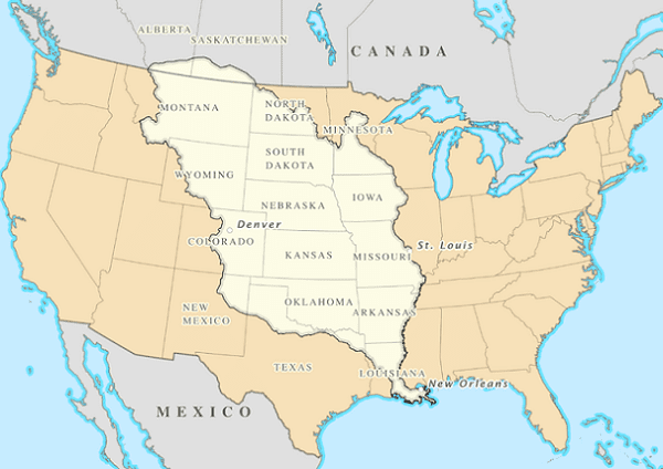Map: the Louisiana Purchase. Credit: William Morris; Natural Earth and Portland State University.