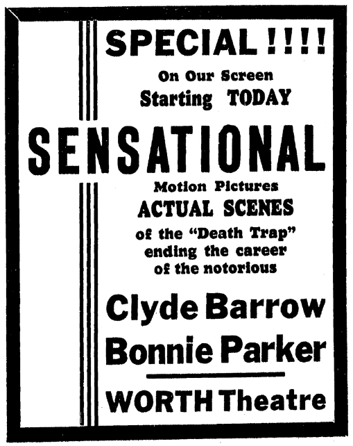 An article about Bonnie and Clyde, Fort Worth Star-Telegram newspaper article 27 May 1934