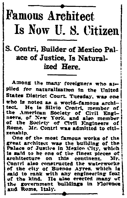 An article about citizenship and naturalization, New Orleans Item newspaper article 10 February 1914