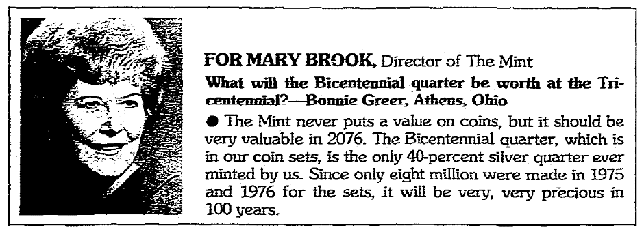 An article about the United States Bicentennial, Arkansas Democrat newspaper article 27 February 1977