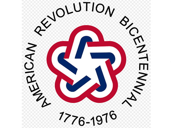 Photo: Bicentennial Logo commissioned by the American Revolution Bicentennial Commission, members appointed by President Gerald Ford. Credit: Wikimedia Commons.