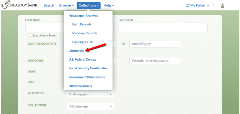 The New Improved GenealogyBank Obituaries Collection