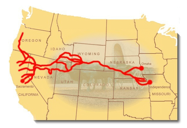 california trail map