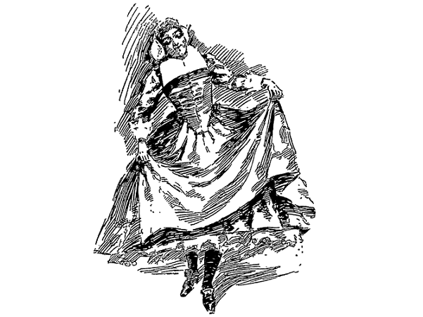Illustration: a 17th century dress