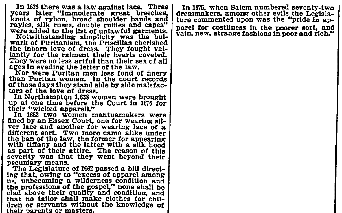 An article about clothing laws, New York Herald newspaper article 7 July 1895