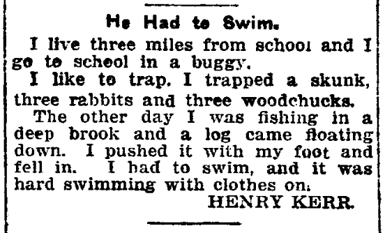 A child's letter to the editor, Norwich Morning Bulletin newspaper article 1 May 1919