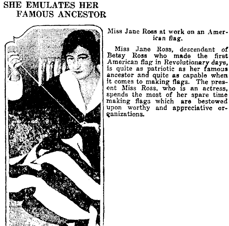 An article about Jane Ross, Colorado Springs Gazette newspaper article 29 April 1917