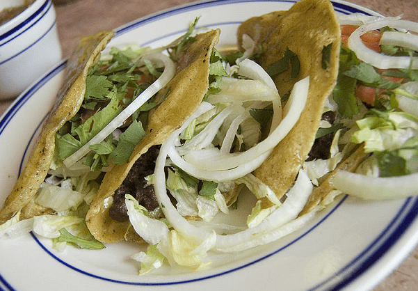 Photo: barbacoa tacos. Credit: Paul Goyette; Wikimedia Commons.
