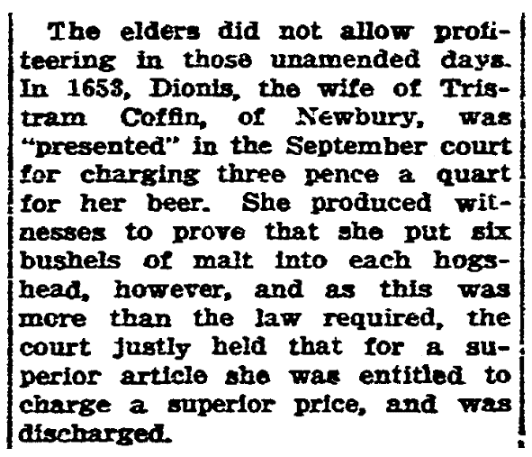 An article about Dionis Coffin, State Times Advocate newspaper article 12 September 1924