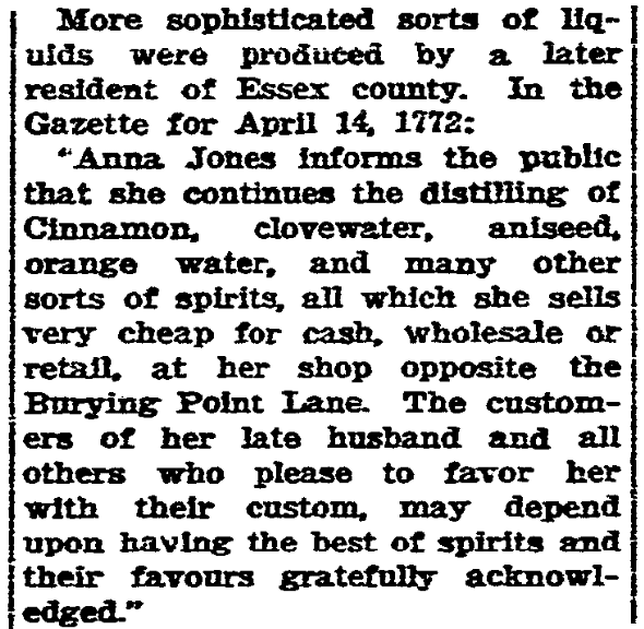 An article about women entrepreneurs in colonial America, State Times Advocate newspaper article 12 September 1924