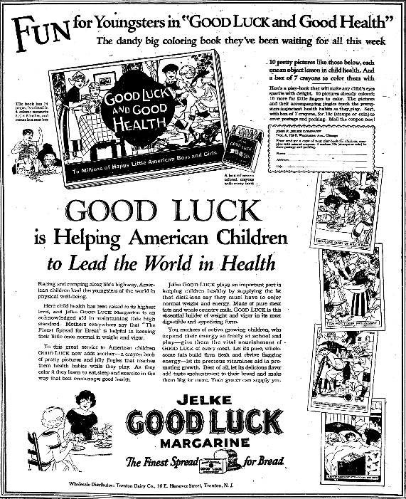 An ad for a coloring book, Trenton Evening Times newspaper advertisement 26 September 1926