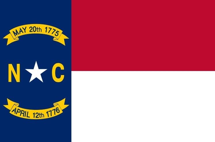 Illustration: North Carolina state flag