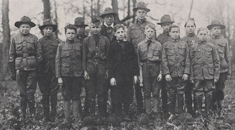 Photo: Boy Scouts, Troop 10, Columbus, Ohio, 1918
