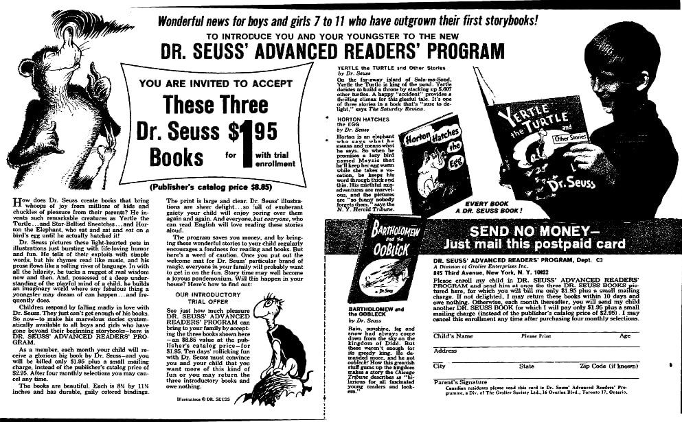 An article about Dr. Seuss, Plain Dealer newspaper article 24 September 1965