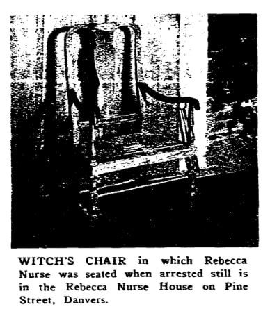 An article about the 1692 Salem Witch Trials, Boston Herald newspaper article 19 June 1955