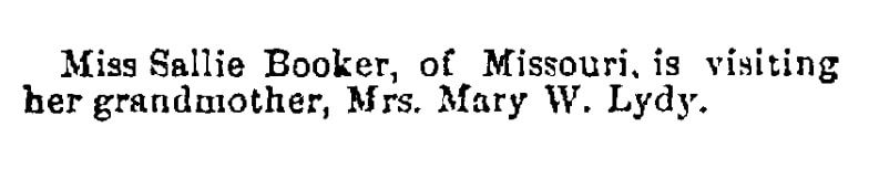 An article about visiting a grandmother, Cincinnati Daily Gazette newspaper article 17 January 1879