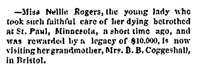 An article about visiting a grandmother, Providence Evening Press newspaper article 2 February 1870