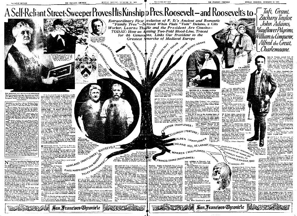 An article about Thomas Delano, San Francisco Chronicle newspaper article 10 December 1933