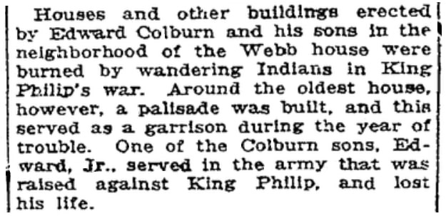 An article about Edward Colburn Jr., Boston Herald newspaper article 3 June 1923
