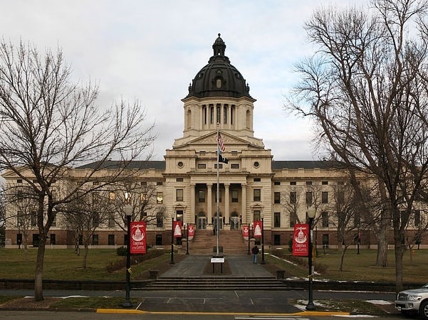 Photo: the South Dakota State Capitol in Pierre, South Dakota. Credit: Jake DeGroot; Wikimedia Commons.