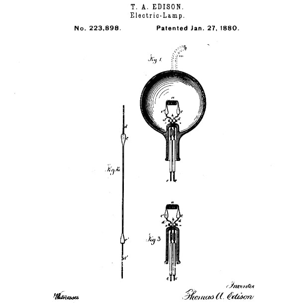 Let There Be Light: Thomas Edison’s Patent for the Electric Light Bulb