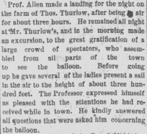 An article about Thomas Thurlow, Daily Evening Bulletin newspaper article 24 July 1891