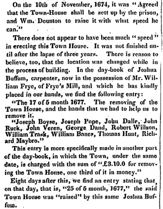 An article about Joshua Buffum, Salem Register newspaper article 12 May 1842