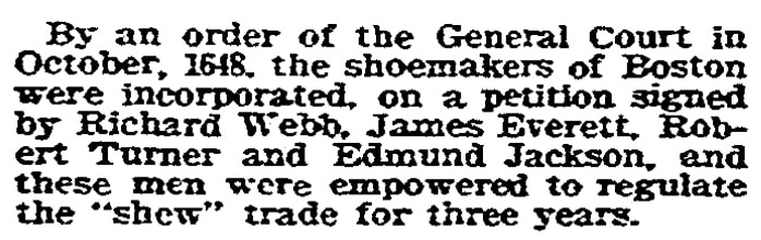 An article about Robert Turner, Boston Herald newspaper article 16 July 1905