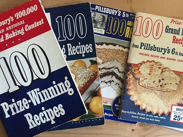 Photo: cookbooks from Pillsbury's Bake-Off contests, from the collection of Gena Philibert-Ortega. Credit: Gena Philibert-Ortega.