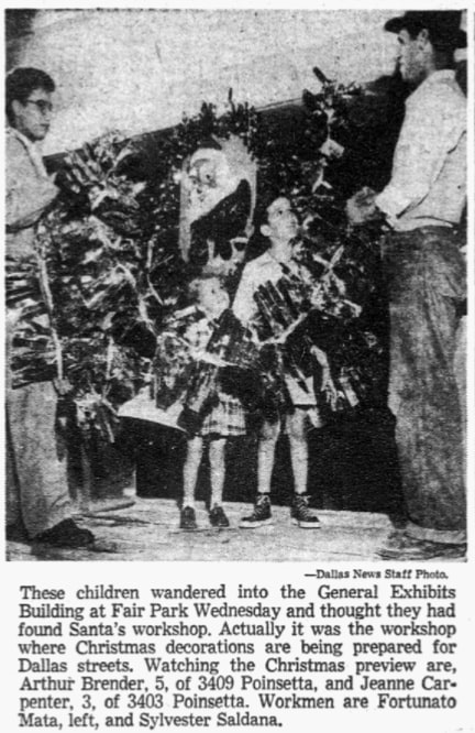 An article about Christmas, Dallas Morning News newspaper article 15 November 1951