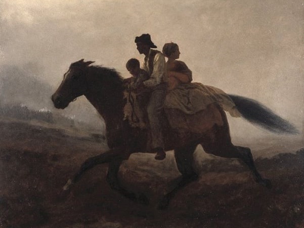 Illustration: "A Ride for Liberty –- The Fugitive Slaves" by Eastman Johnson, c. 1862. Credit: Brooklyn Museum; Wikimedia Commons.