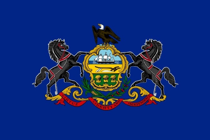 Illustration: Pennsylvania state flag
