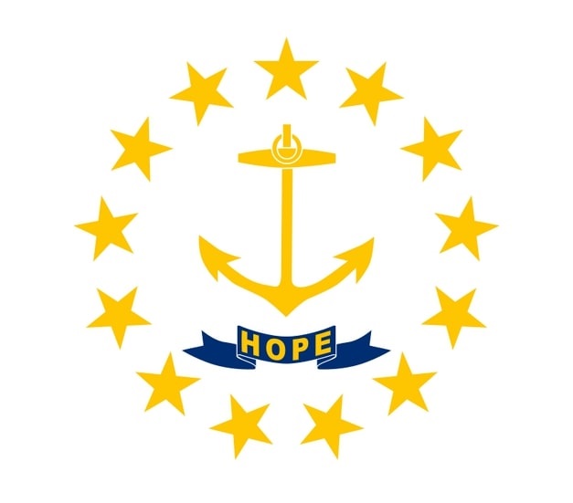 Illustration: Rhode Island state flag