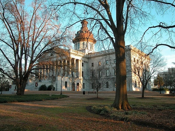Photo: South Carolina State House, Columbia, South Carolina. Credit: Nikopoley; Wikimedia Commons.