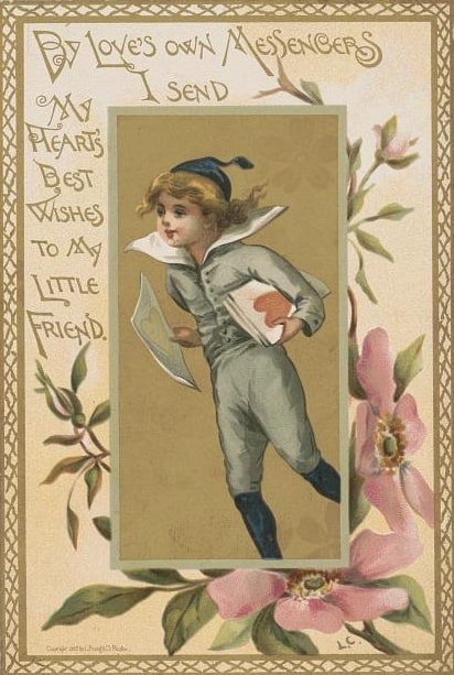 Photo: Valentine’s Day card, 1883