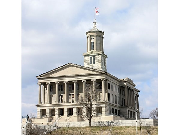 Photo: Tennessee State Capitol in Nashville, Tennessee. Credit: Kaldari; Wikimedia Commons.