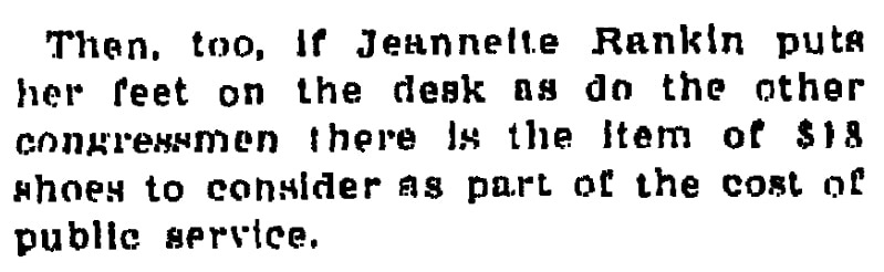 An article about Jeannette Rankin, Grand Rapids Press newspaper article 20 March 1917