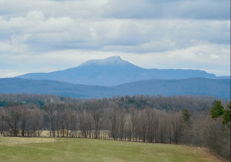 Photo: western face of Camel’s Hump Mountain (elevation 4,079 feet), Vermont